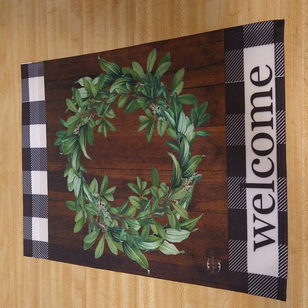 Adorable welcome flag